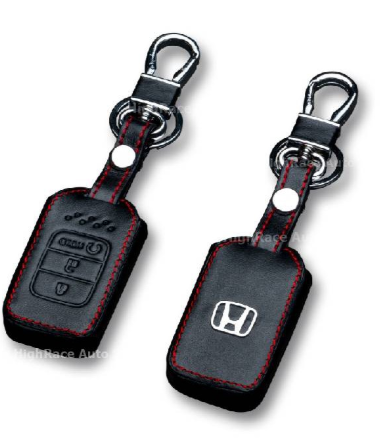 ซองกุญแจหนังแท้ เกรดพรี่เมี่ยม โลโก้โครเมี่ยม